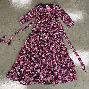 Ingrid & Isabel Maternity Floral Tie-waist Dress